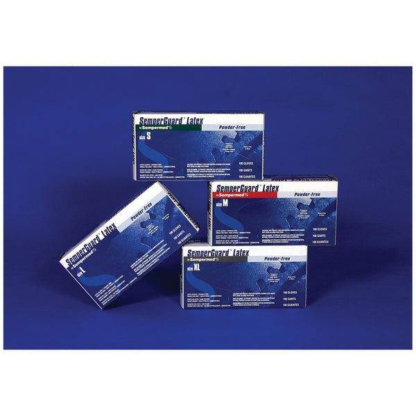 GLOVE, DISPOSABLE, LATEX, LARGE, POWDER FREE , BEADED CUFF, AMBIDEXTROUS, 100/BX, 10 BX/CS, SOLD AS CASE HARPS 10000562