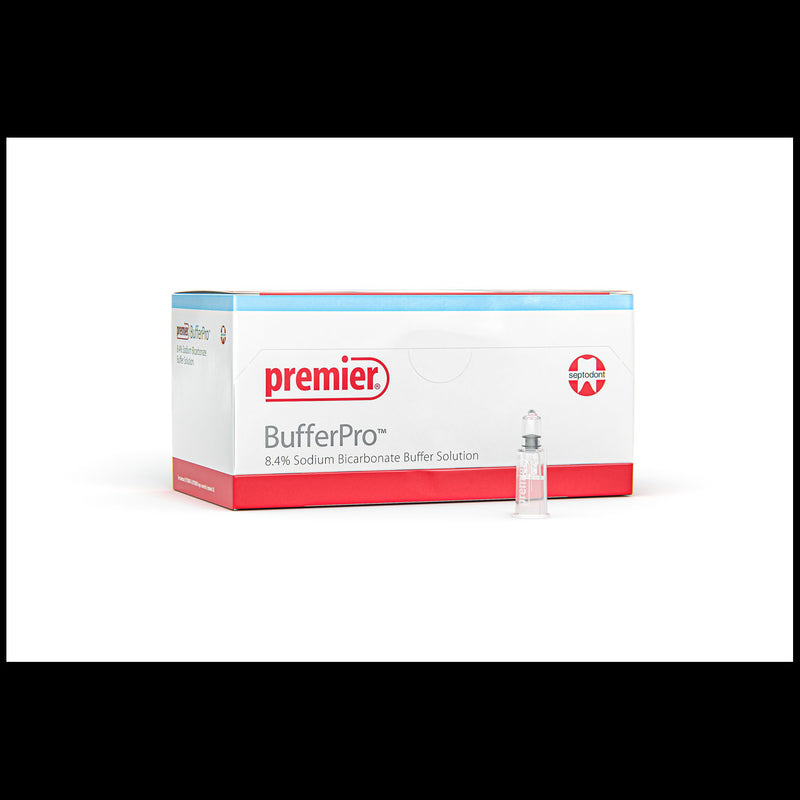 BUFFERPRO™ 8.4% SODIUM BICARBONATE BUFFER SOLUTION, 25 CAPSULES/BX, 10 BX/CS, SOLD AS CASE SEPTODONT, 10000242