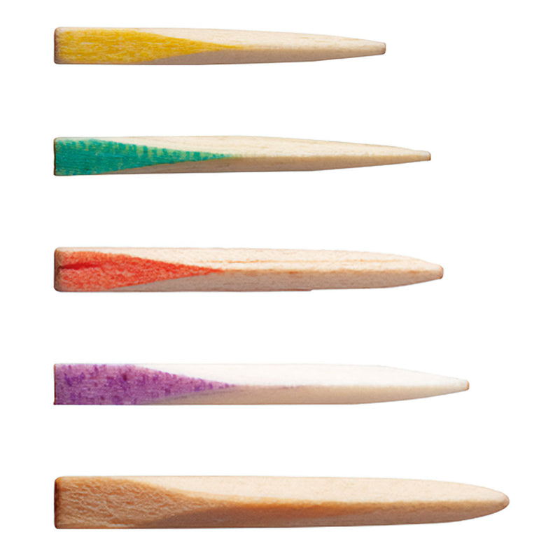 SEPTOWEDGES REFILL, 100 ASSORTED: YELLOW, BLUE, RED, VIOLET, NATURAL/BX, SOLD AS BOX SEPTODONT, 10000242