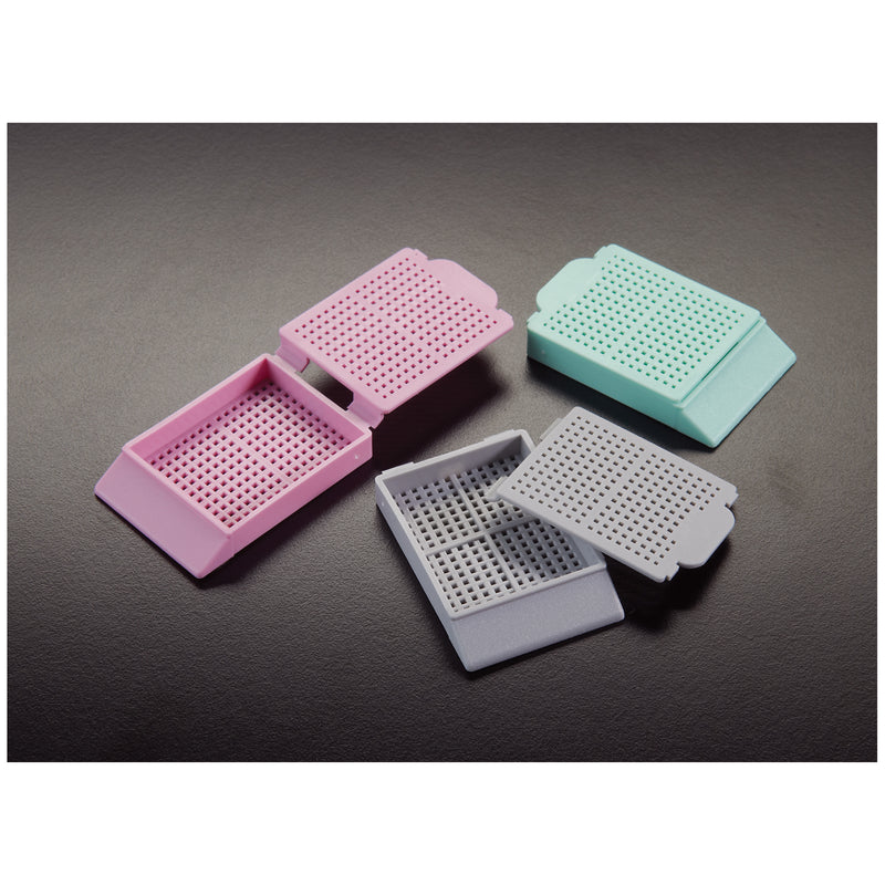 HISTOSETTE® I CASSETTES, BIOPSY, 45 DEGREE ANGLE, FLUORESCENT PINK, 500/BX, 3 BX/CS, SOLD AS CASE SIMPORT 10000280