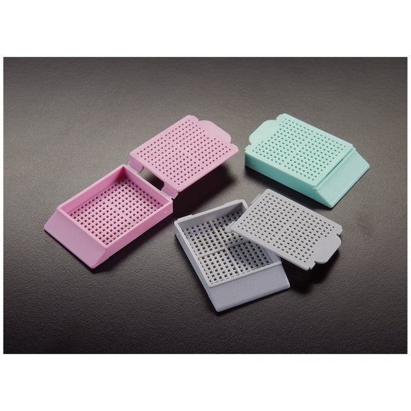 HISTOSETTE® I CASSETTES, BIOPSY, 45 DEGREE ANGLE, AQUA, 500/BX, 3 BX/CS, SOLD AS CASE SIMPORT 10000280