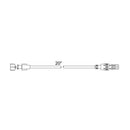 ULTRA™ SMALL BORE EXTENSION SET, REMOVABLE SLIDE CLAMP, MALE LUER LOCK, 37" LENGTH, 1.1ML PV, NON-DEHP, LATEX-FREE , NON-PVC, LIPI, SOLD AS CASE ICU 1