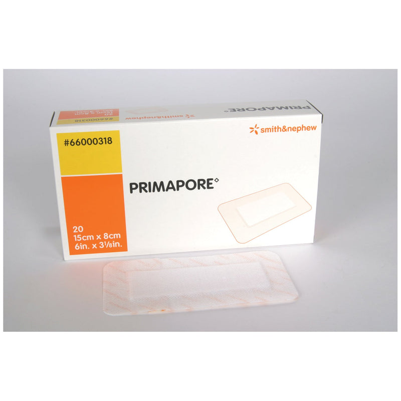 Smith & Nephew Primapore Iv Adhesive Dressings Dressing Primapore Absorbentadh 6X3 1/8 20/Pkg 10Pkg/Cs -66000318