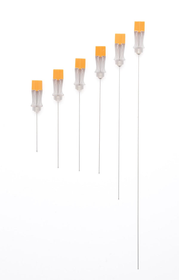 MYCO RELI QUINCKE POINT SPINAL NEEDLES. NEEDLE SPINAL LONG ST ORG25GX5 25/BX 4BX/CS, CASE - BriteSources