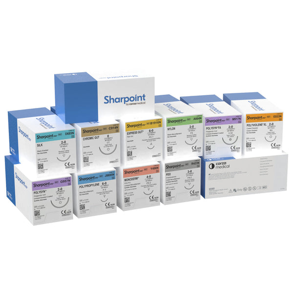 11/0 NYLON SUTURE, BLACK MONO, 4"/10CM, DR4, 4MM 3/8 CIRCLE, 12/BX, SOLD AS BOX SURGICAL 71