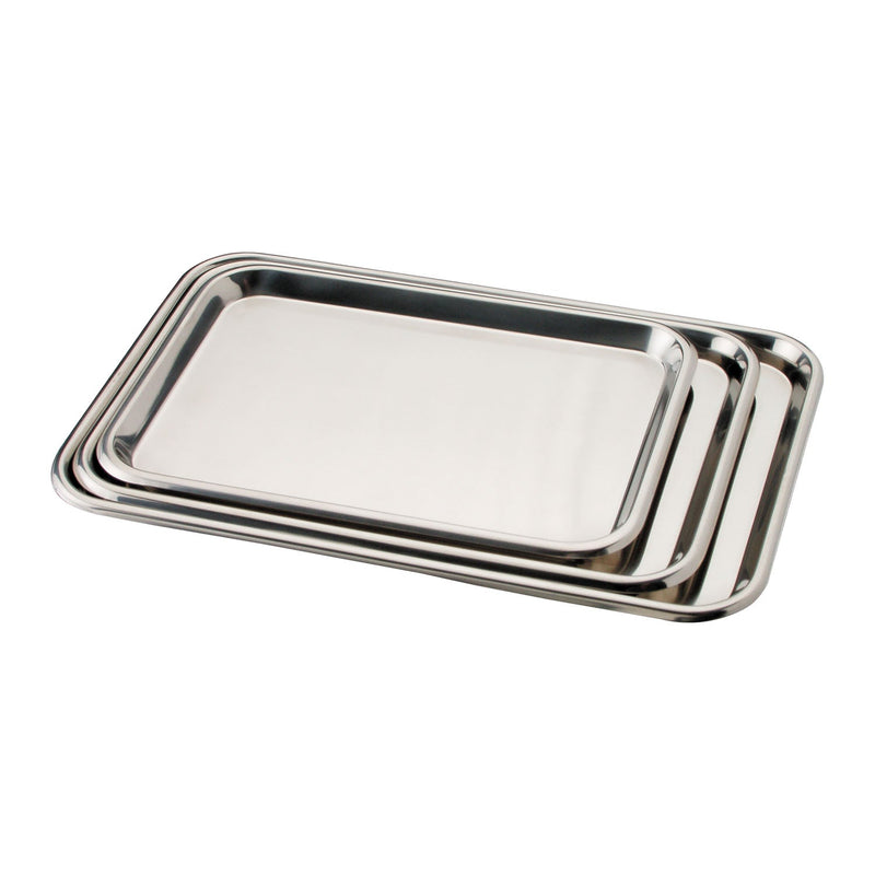 Dukal Tech-Med Instrument Trays Tray Instrument Flat Ss15-1/8X10.5X5/8 -4262