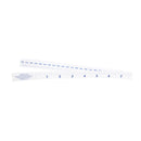 TAPE MEASURE, RETRACTABLE, 72"L, ¼"W, LINEN-LIKE FIBERGLASS, WHITE PLASTIC CASE, PUSH BUTTON TO RETRACT TAPE, ENGLISH SCALE, REVER, SOLD AS BOX DUKAL 