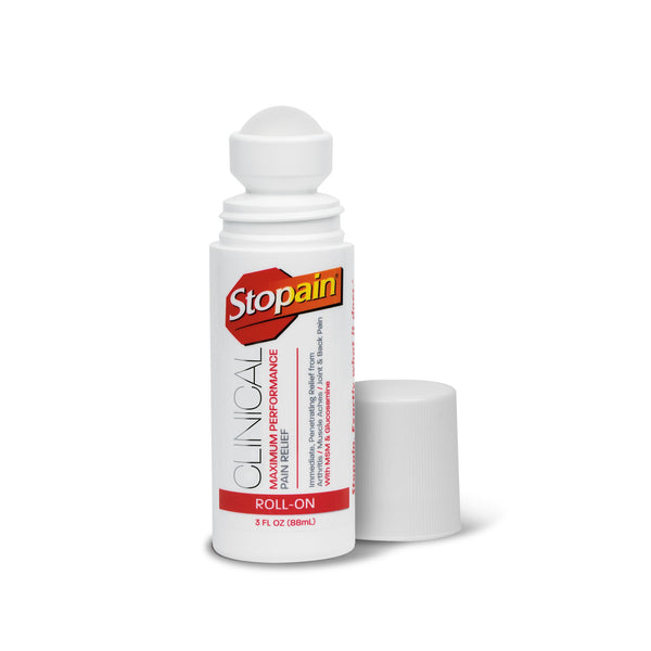 STOPAIN® CLINICAL BRANDED COUNTER DISPLAY BASE WITH BACKER CARD, EMPTY, HOLDS ANY MIX OF PRODUCT, SOLD AS CASE STOPAIN® 10001271