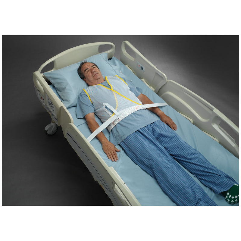 POSEY VEST RESTRAINT, CRISS-CROSS STRAPS, 2-STRAP, MESH, WHITE, MEDIUM, SOLD AS EACH TIDI 203