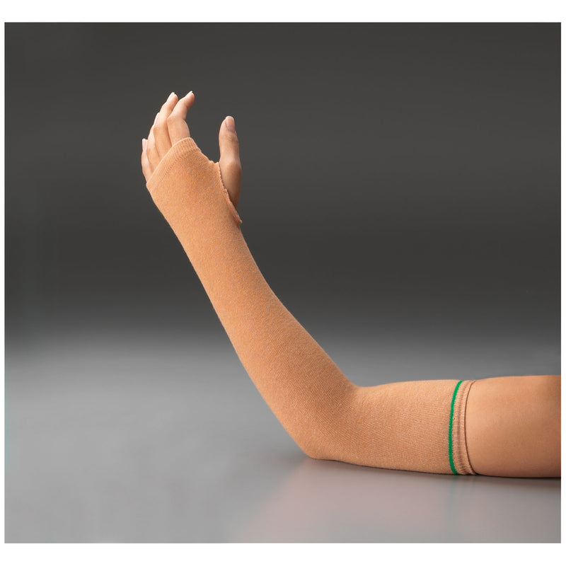 SKIN SLEEVES, LARGE, 18"L, 11" CIRCUMFERENCE, LIGHT, YELLOW BAND, SOLD AS PAIR TIDI 203