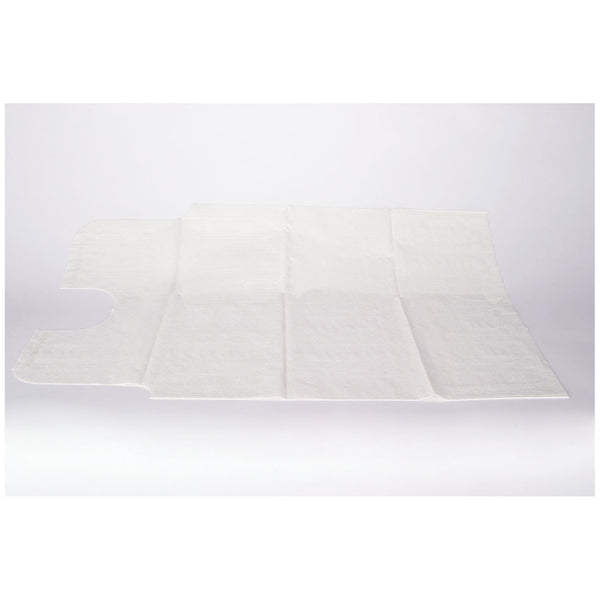 GOWN, 30" X 42", 3-PLY TISSUE, WHITE, FRONT OR BACK OPENING, 50/CS, SOLD AS CASE TIDI 203