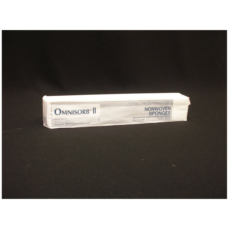 NON-WOVEN SPONGE, 2" X 2", NON-STERILE, 200/BG, 25 BG/CS, SOLD AS CASE TIDI 203