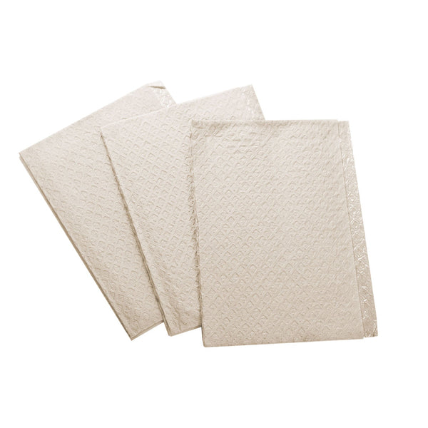 TIDI® ECONOMY 2-PLY TISSUE/POLY TOWELS TOWEL WHT 13X18 2PLY TISSUEPOLYBACK 500/CS