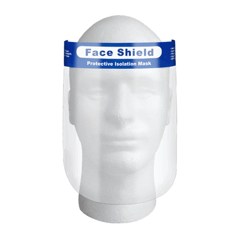 FACE SHIELD, FULL FACE W/ FOAM HEADPIECE, 200EA/CS, SOLD AS CASE TRUSTMD 10001232