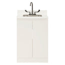 BASE CABINET, STEEL, 24", TWO DRAWERS, TWO DOORS, QUIET WHITE, SOLD AS EACH UMF 10001064