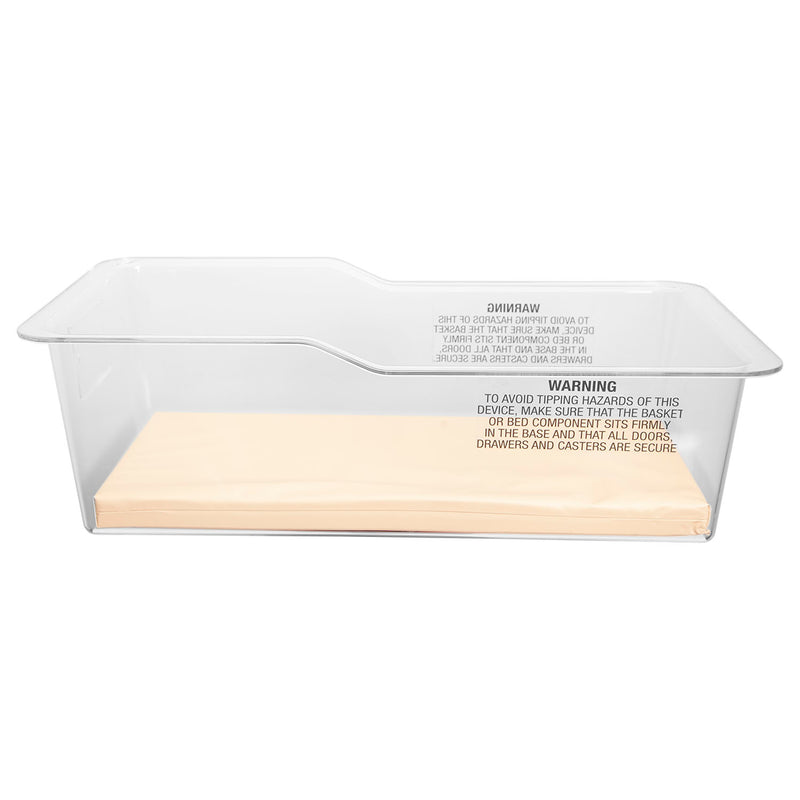 BASSINET WITH BASKET AND MATTRESS , STAINLESS STEEL, ONE SHELF, 32"W X 35.25"H X 17"D, SOLD AS EACH UMF 10001064