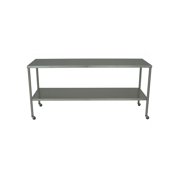 INSTRUMENT TABLE WITH SHELF, STAINLESS STEEL, 24" X 60", SOLD AS EACH UMF 10001064