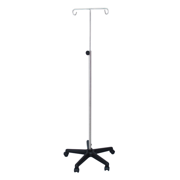 I.V. STAND, STAINLESS STEEL, 4-HOOK, HAND WHEEL, SOLD AS EACH UMF 10001064