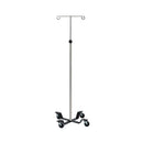 I.V. POLE, INFUSION PUMP, 4-HOOK, STAINLESS STEEL, SOLD AS EACH UMF 10001064