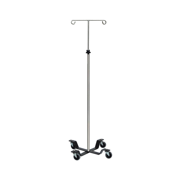 I.V. POLE, INFUSION PUMP, 4-HOOK, STAINLESS STEEL, SOLD AS EACH UMF 10001064