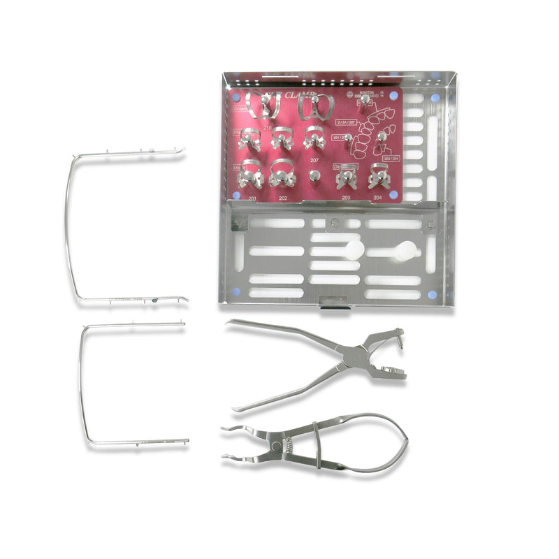 Rubber Dam Clamps Kit with Cassette Osung -RDSET