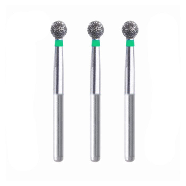 Spherical 2.9 mm Dia. Coarse Grit Diamond Bur 3 per pack. 001.29C2