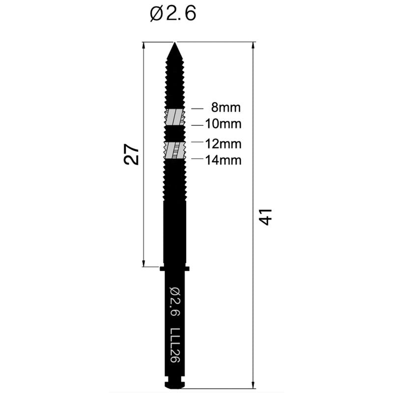 Osung L26 Lindemann Bur Drill 2.6mm Dia -LLL26 - Osung USA