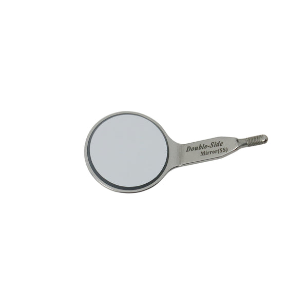 Mouth Mirror, Front Surface Double Side, Simple Stem No. 4, 22mm dia, EA - Osung USA 