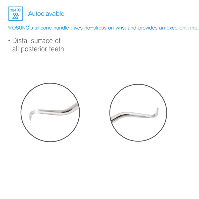 Osung 13/14 Gracey Curette Distal, Silicone Handle Premium -2CGR13-14 - Osung USA