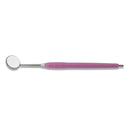 Mouth Mirror, Front Surface, Cone Socket No. 4, 22mm dia, Purple Handle, EA - Osung USA
