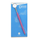 Mouth Mirror, Front Surface Double Side,Cone Socket No. 4, 22mm dia, Purple Handle, EA - Osung USA