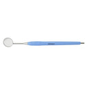 Mouth Mirror Simple Stem No. 4, 22mm dia, Blue Handle, EA - Osung USA