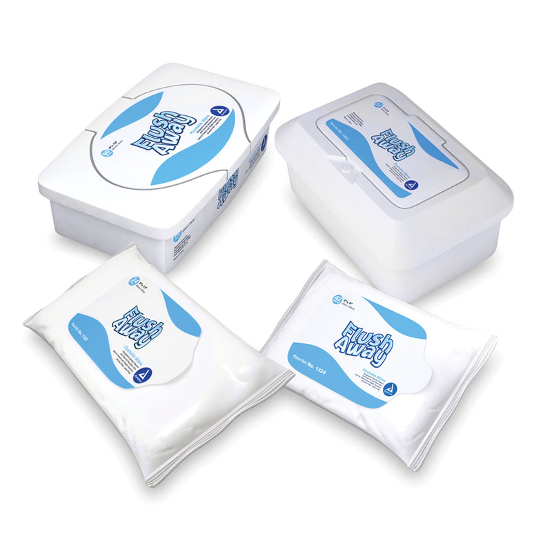 FLUSHABLE WIPES, 9" X 13", ADULT FLOW PACK, 24/PK, 24 PK/CS, SOLD AS CASE DYNAREX 10000058