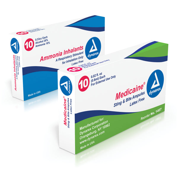 AMMONIA INHALANTS 0.33CC, 10/BX, SOLD AS BOX DYNAREX 10000058