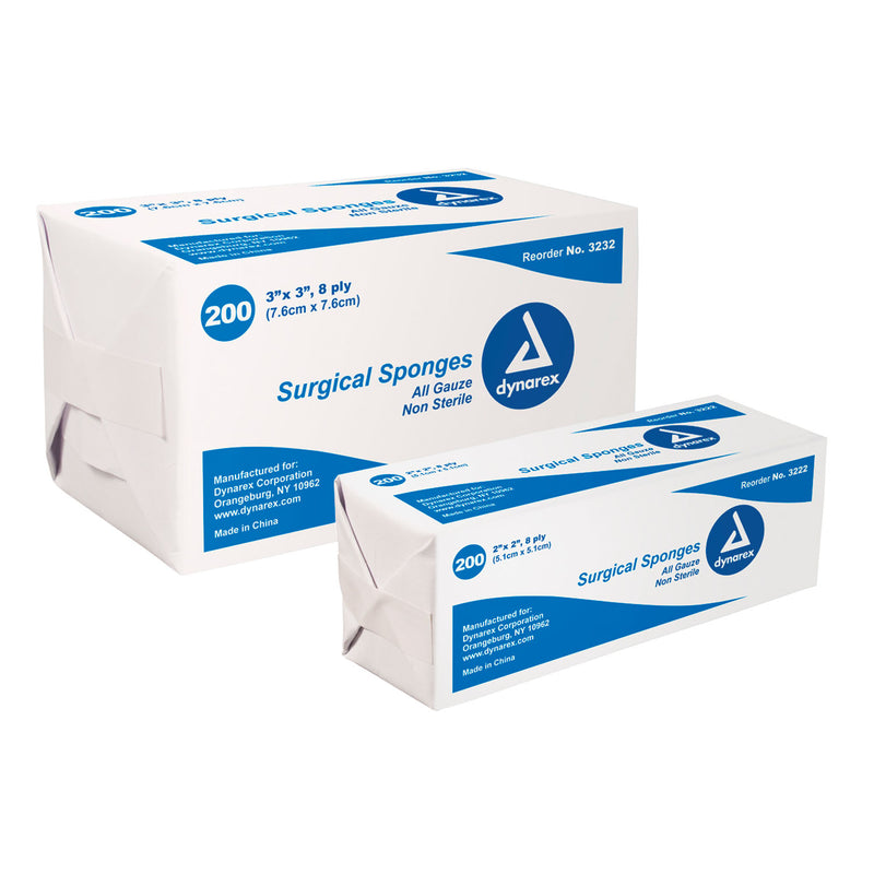 GAUZE SPONGE, 4" X 4", STERILE, 10/PK, 128 PK/CS, SOLD AS CASE DYNAREX 10000058