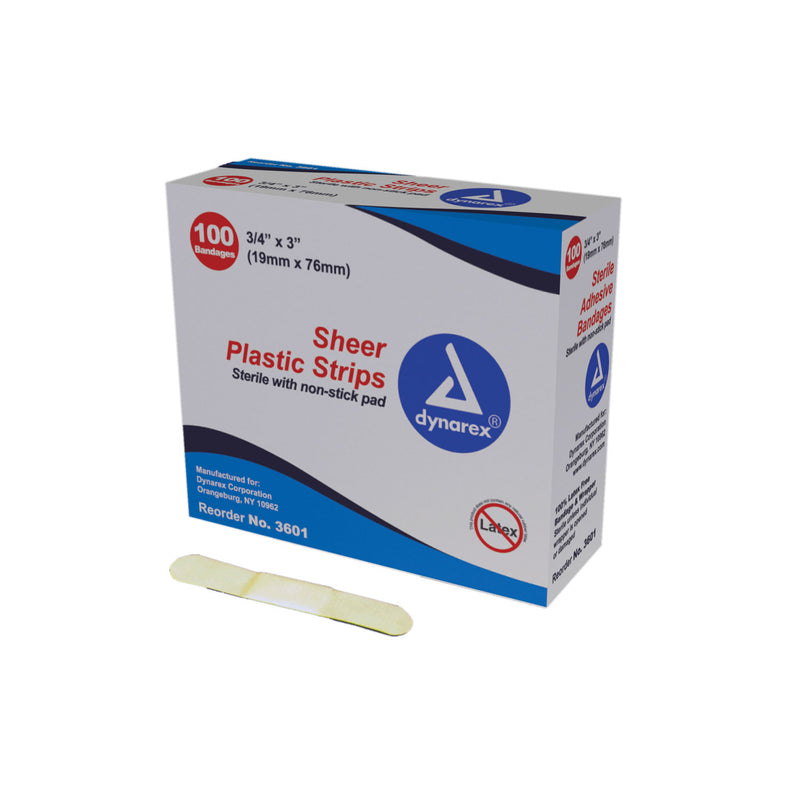 BANDAGE, 1" X 3", 100/BX, 24 BX/CS, SOLD AS CASE DYNAREX 10000058
