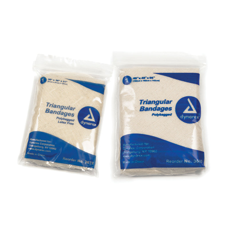 TRIANGULAR BANDAGE, 36" X 36" X 51", 12/CS, SOLD AS DOZEN DYNAREX 10000058