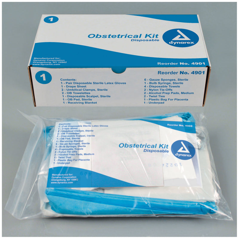 OBSTETRICAL KIT, BOXED, 10/CS, SOLD AS CASE DYNAREX 10000058