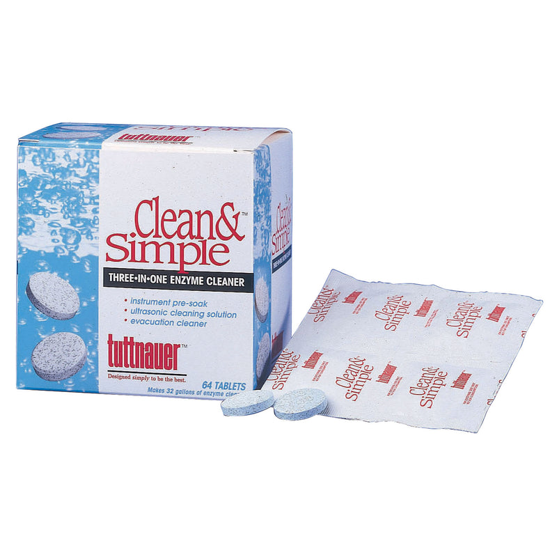 ULTRASONIC/ ENZYMATIC TABLETS, 144/BX, 12 BX/CS, SOLD AS CASE TUTTNAUER 10000068