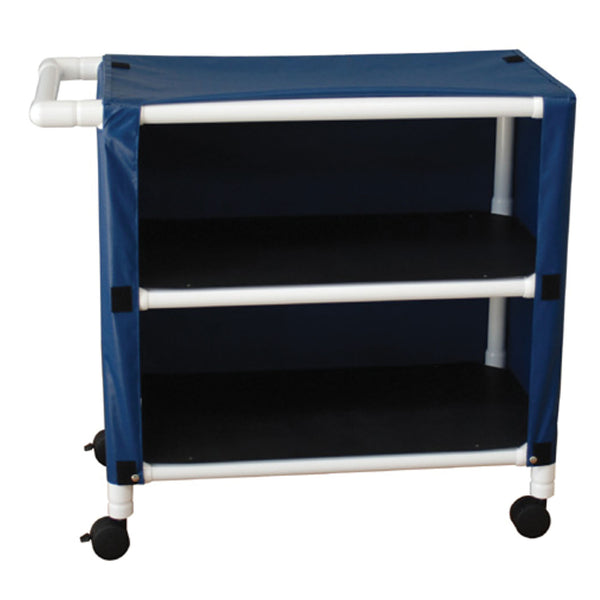 2-SHELF UTILITY/ LINEN CART & COVER, SOLD AS EACH MJM 10000133