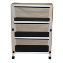 ECHO 2-SHELF LINEN CART, MESH OR SOLID VINYL COVER, SHELF SIZE 20" X 45", 75 LBS PER SHELF, SOLD AS EACH MJM 10000133