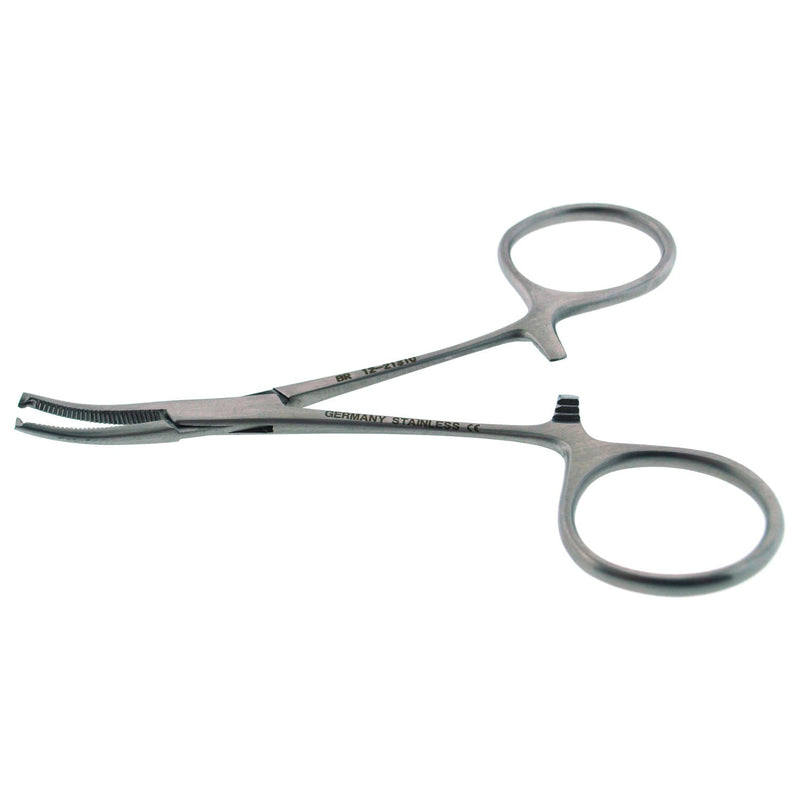 Br Surgical Hartman Hemostatic Forceps Hartman Hemostatic Forcep, 1X2 Teeth, Curved, 4" -BR12-21310