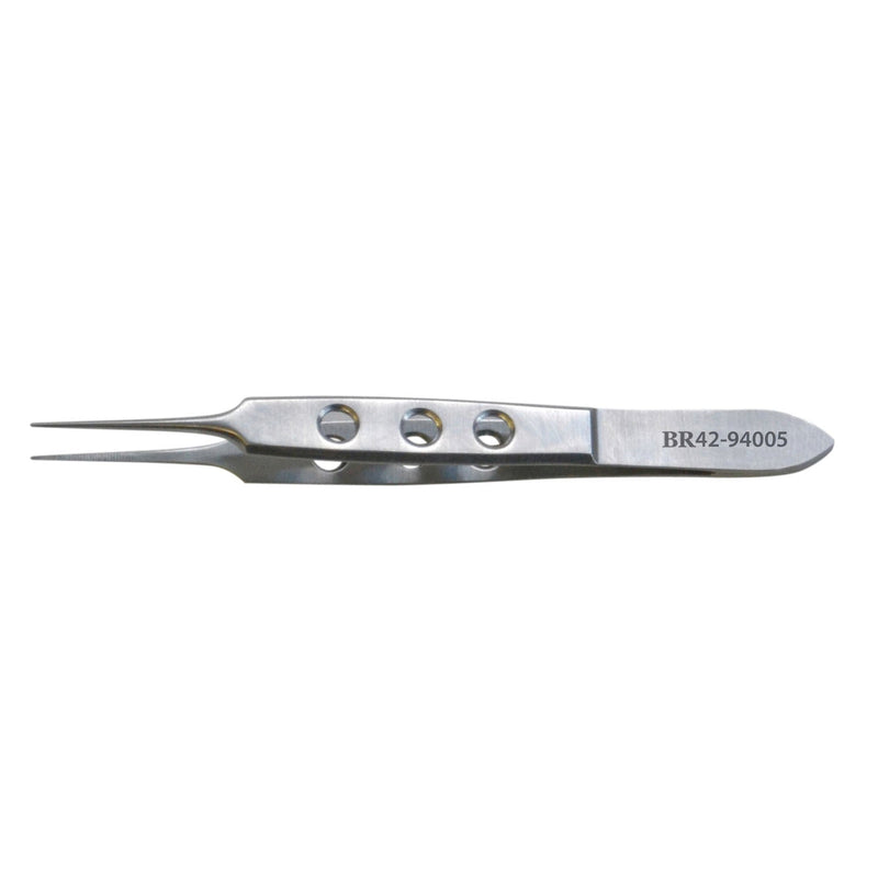 Br Surgical Bishop-Harmon Forceps Bishop Harmon Iris Forcep, Straight, Serrated, 0.8Mm Tip, 3_" -BR42-94008