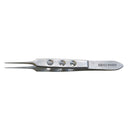 BISHOP HARMON IRIS FORCEP, STRAIGHT, SERRATED, 0.8MM TIP, 3½", SOLD AS EACH BR 10000598
