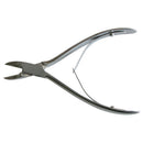 NAIL NIPPER, ANGLED CONCAVE JAWS WITH SHARP END, DOUBLE SPRING WITH LOCK, 5½", SOLD AS EACH BR 10000598
