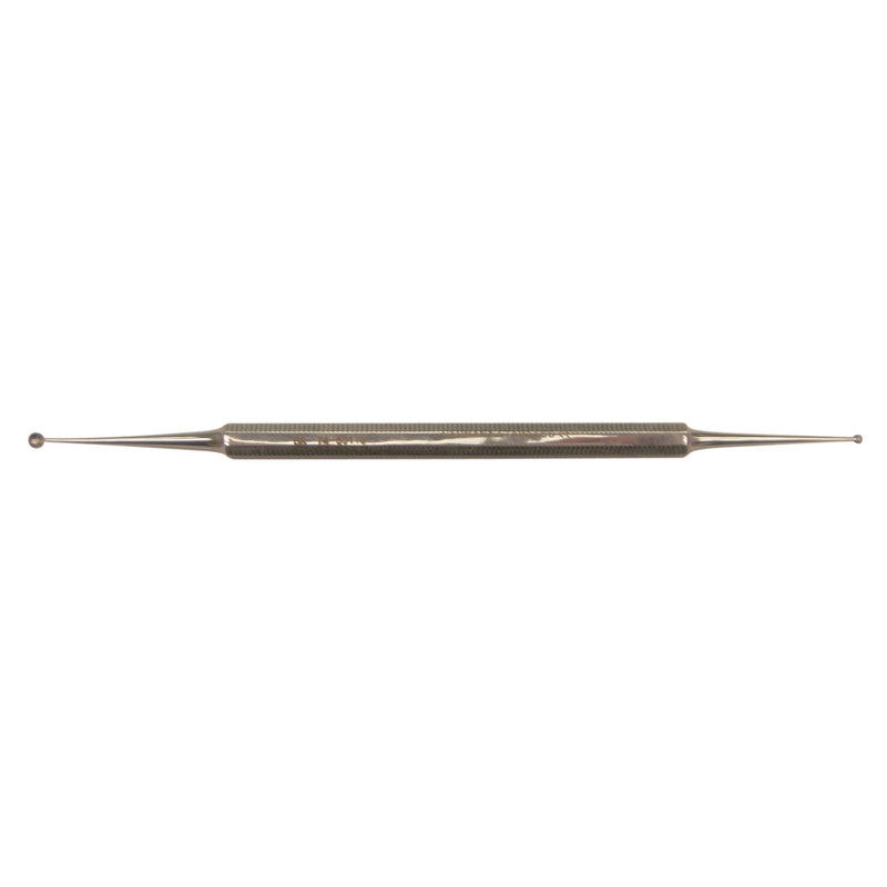 EXCAVATOR-PROBE CURETTE, DOUBLE END WITH HOLE, 2.5MM-1.5MM, 5½", SOLD AS EACH BR 10000598