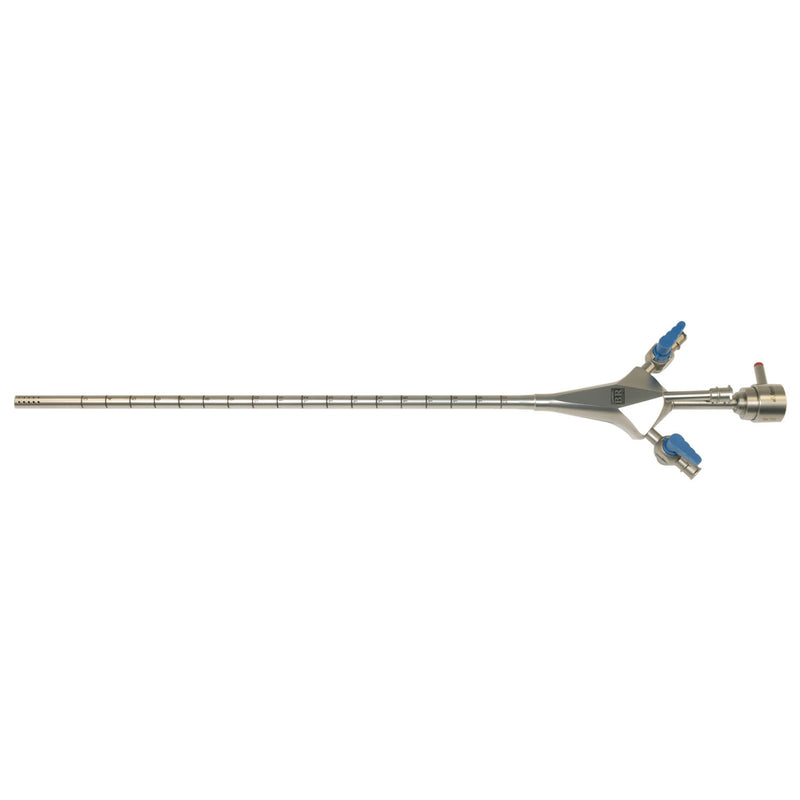 HYSTEROSCOPY SHEATH WITH 1 CHANNEL & 2 STOPCOCKS FOR Ø 4MM SCOPE, 30°, CONTINUOUS FLOW, SOLD AS EACH BR 10000598