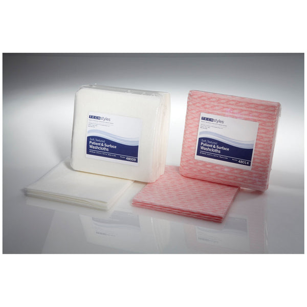 Encompass Sofsorb Washcloths Washcloth, Apertured Rayon, Pink, 25/Bg, 20 Bg/Cs -48014