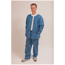 WARM UP JACKET, X-LARGE, BLUE, LONG SLEEVE, KNIT COLLAR & CUFFS, LIMITED USE, 24/CS, SOLD AS CASE ENCOMPASS 10000646