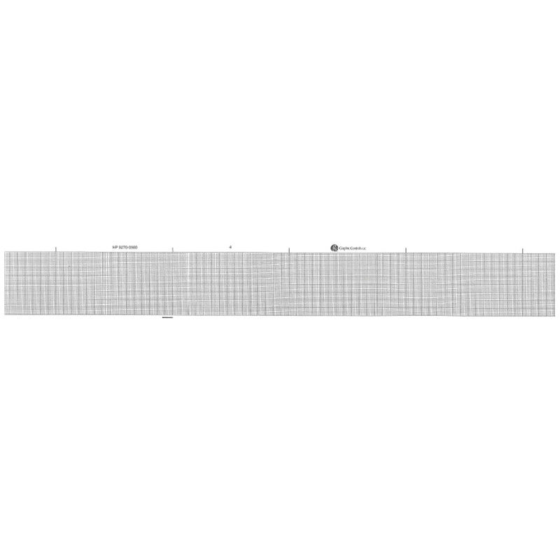 Graphic Controls Cardiology Chart Paper Chart Paper, Hewlett Packard 9270-0980, 1.97" X 1000 Ft, Black Grid, 10/Cs -7G20060622